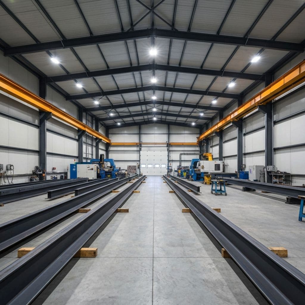 ESSF modern fabrication workshop with automated machinery